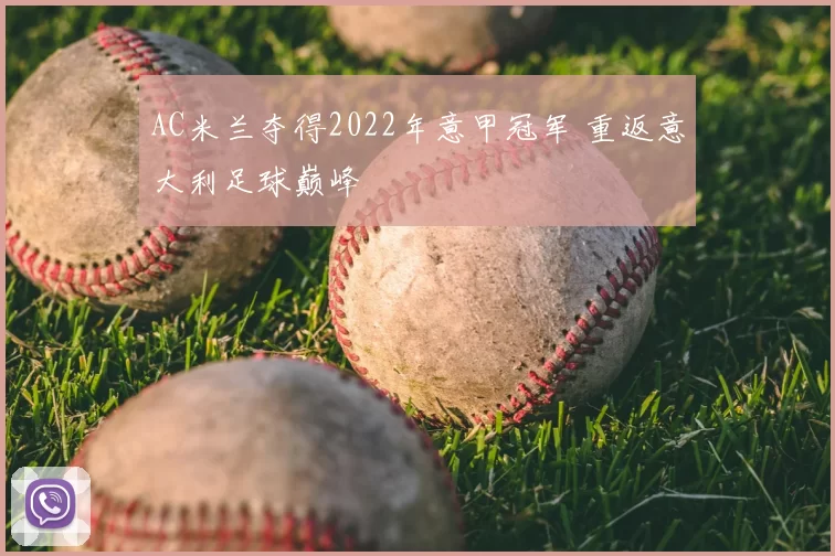 AC米兰夺得2022年意甲冠军 重返意大利足球巅峰